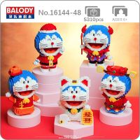 Balody Anime Doraemon Christmas Halloween Fortune Opera Cat Animal Mini Diamond Blocks Bricks Building Toy for Children no Box
