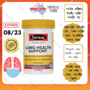 Viên Uống Bổ Phổi Thải Độc Phổi Úc - Swisse Lung Health Support 90 VIÊN