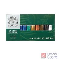 phc8 ชุดระบายสี สีน้ำ สีโปสเตอร์ อย่างดี สีฝุ่น สีเทียน สีชอ Winsor&amp;Newton สีน้ำมัน ชุดเซตสีน้ำมัน 10 สี 21 มล. จำนวน 1 กล่อง