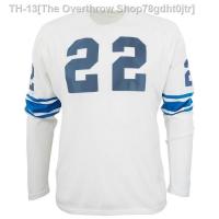 ☌ cardinalhealth Detroit Lions 1958 Football Jersey Number 22 Long Sleeves NFL White Rugby Jersey