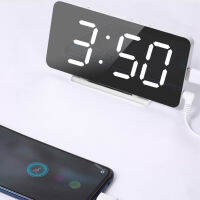 LED Digital Alarm Electronic นาฬิกาหน้าจอขนาดใหญ่แสดงผลนาฬิกาห้องนั่งเล่น