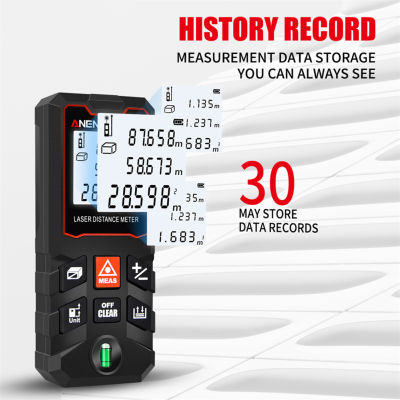 Digital Laser Distance Meter Area Measuring Building Gauge Range Finder Tape Portable Handheld Ruler Device Test Tools