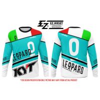 2023 design (full kyt leopard long sleeve t-shirts sublimation) 3d printed long-sleeved motorcycle jersey ，Can be customization