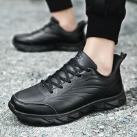 Men Casual Shoes Leather Men Shoes Sneakers Spring Comfortable Walking Shoes Lightweight Rubber Waterproof Couple Sneakers Men