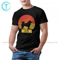 Akita Inu Tshirt Fun Cotton Short-Sleeve T Shirt Print Summer T-Shirt Man Plus Size