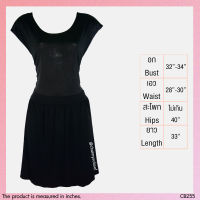 USED - Glittery Black Dress | เดรสยาวสีดำ แขนสั้น กลิตเตอร์ ผ้าเงา สีพื้น มินิมอล ปาร์ตี้ มือสอง