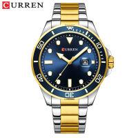 CURREN Fashion Business Mens Wristwatches Green Clock Male Quartz Stainless Steel Watches Reloj Hombre