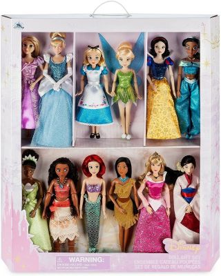 ชุดของขวัญคอลเลกชันตุ๊กตา Disney Store Princess Classic Doll Collection Gift Set New with Box