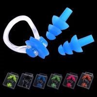 SportPlus ที่อุดหูที่อุดจมูกชุดกว่ายน้ำ Sport Swimming Soft Earplug + Nose Clip