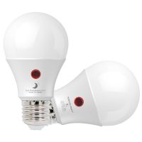 ◑۩ Pack of 2 Dusk to Dawn LED DayLight Sensor Bulb with Dual Photosensors Automatic ON/OFF Night Light Security Outdoor Lighting