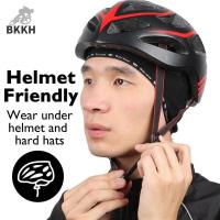 BKKH กันลม อุปกรณ์ขี่จักรยาน กีฬา Headwear หมวกสำหรับขี่ หมวกขี่จักรยาน หมวกกะโหลกศีรษะ หมวกกีฬาฤดูหนาว หมวกขี่จักรยาน หมวกกันน็อคขี่จักรยาน ซับในหมวกกันน็อค