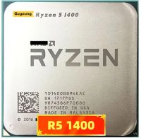 Ryzen 5 1400 I400 1400 3.2 GHz สี่คอร์เครื่องประมวลผลซีพียู YD1400BBM4KAE AM4ซ็อกเก็ต