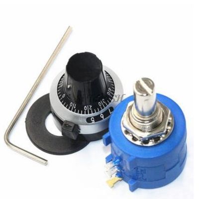 【jw】№ 3590S-2 3590S Multiturn Potentiometer 10 Adjustable Resistor 1PCS 6.35mm Knob Turns Counting