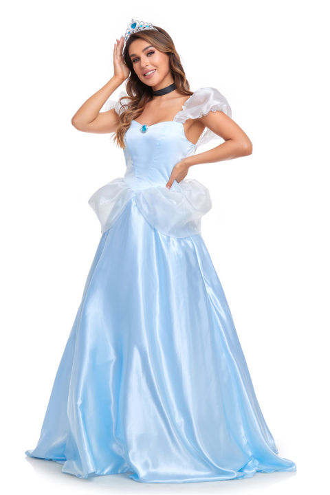 เทพนิยายฮาโลวีน-cos-cinderella-princess-cinderella-ชุดเจ้าหญิงชุดคอสเพลย์สำหรับผู้ใหญ่