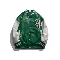 New Varsity Letter Embroidery jacket man Casual Zipper Long Sleeve Racing Jacket Coat Winter loose Vintage Women Bomber Jackets