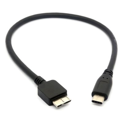 USB สายเคเบิล USB ไมโคร USB ประเภท C ถึง Micro B สำหรับพาสปอร์ตของฉันฮาร์ดดิสก์ HDD สายชาร์จถ่ายโอนข้อมูลจากตัวผู้ไปยังตัวผู้