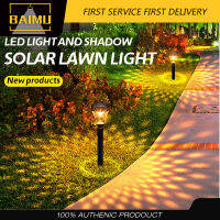 BAIMU LED Solar Pathway ไฟกันน้ำโคมไฟสวนพลังงานแสงอาทิตย์สวนสำหรับลานสนามหญ้า Backyard Walkway Decor