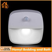 Homyl LED ของเซ็นเซอร์ตรวจจับการเคลื่อนไหวเซ็นเซอร์ไฟใต้ตู้โคมไฟในบ้านบันไดตู้เสื้อผ้า