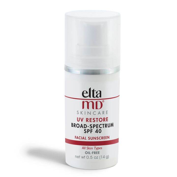 Elta MD UV Restore SPF40 Facial Sunscreen 14g/48g (No Tint, Tinted) Lazada.co.th