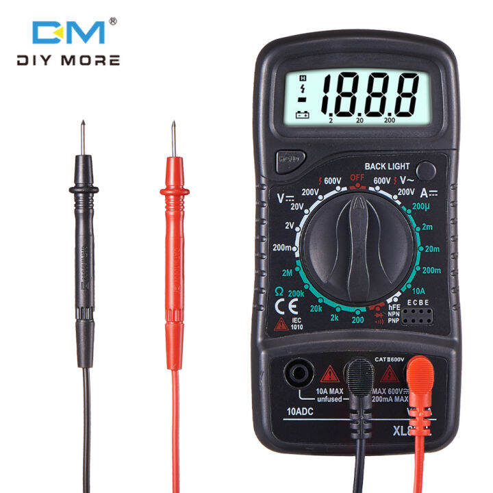 diymore Multimeter Digital XL830L Automotive Electrical Dmm Transistor