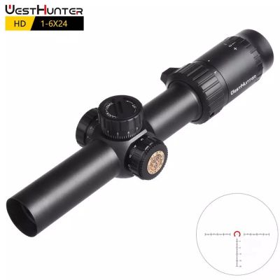 WESTHUNTER HD 1-6X24 IR Compact Scopes R&G Illuminated Scopes  1/5MIL 30mm Tube Glass Etched Optical Sights