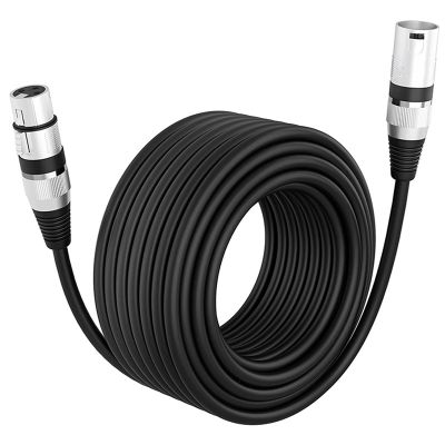 1 PCS Cable Male to Female Audio Output and Input Apply to KTV Microphone XLR Stable Connection Zinc Alloy+PVC XLR Male to Female Cable