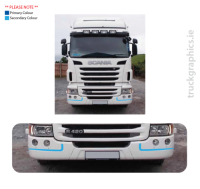 สำหรับ X2 Scania กันชนหน้าแถบรูปลอก, สติ๊กเกอร์, R Series Topline, Highline