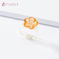 [Pinfect] Ins แหวนวุ้นผู้หญิงดอกไม้ฤดูร้อนโปร่งใสอะคริลิคเรซิ่นแหวนนิ้วมือแหวนวัยรุ่นเครื่องประดับของขวัญ