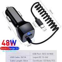 【Aishang electronic】USB CarCharger ForS10 S9 Plus-ChargerUSB ประเภท C CableQuick Charge สำหรับ XiaomiSONY