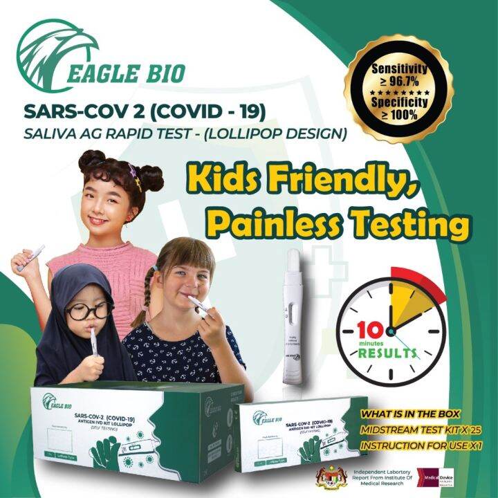 Ready Stock Newgene Eagle Bio 1pcs and 6 pcs 2 in 1 Saliva and Nasal