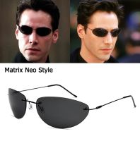 【CC】♂❃✶  JackJad 2021 Fashion The Neo Polarized Sunglasses Rimless Men Driving Brand Design Glasses Ocul