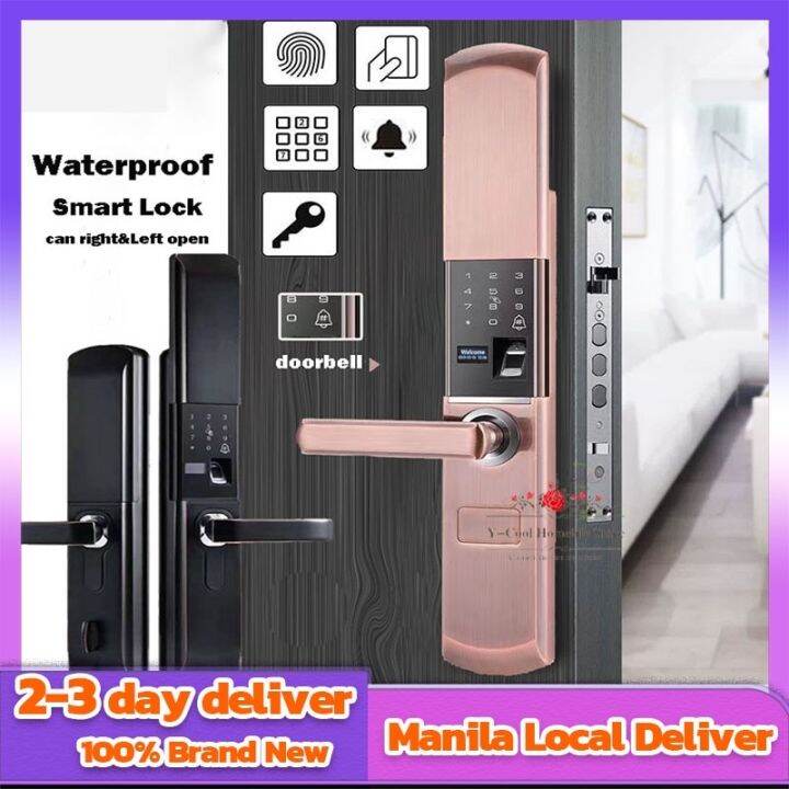 (Authentic) Smart Fingerprint Lock Electronic Lock AntiTheft Password