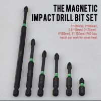 1pc Impact Strong Magnetic Batch Head Bit Screwdriver Screw Bit Cross High Hardness Antislip Electric Screwdriver Hand Drill Bit Drills  Drivers