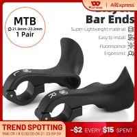 WEST BIKING MTB Bicycle Handlebar Bar Ends Ultralight Mountain Bike Grip Handle Bar Ends Cycling Handlebar Accessories 1 Pair