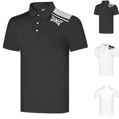 Golf summer mens short-sleeved sports ball clothing loose perspiration breathable casual POLO shirt quick-drying all-match T-shirt golf