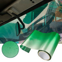 1Pcs Universal Green Sun Visor Strip Tint ฟิล์มรถด้านหน้ากระจก UV Shade แบนเนอร์20ซม. X 150ซม. อุปกรณ์จัดแต่งทรงผม