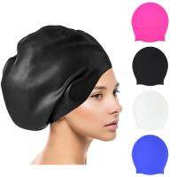 Silicone Swimming Hat Breathable Waterproof Soft Unisex Makeup Hat Keep Your Hair Dry Reusable Anti-slip Swim Hat Full Cover Swim Caps