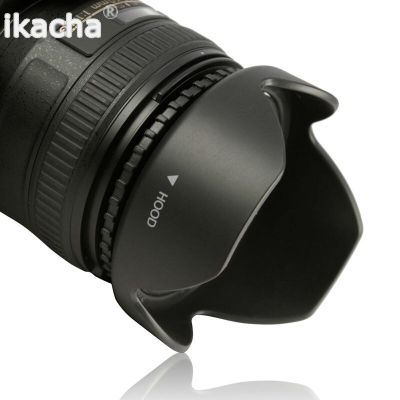 49 52 55 58 62 67 72 77 82มม. เสื้อฮู้ดลายดอกไม้แบบพลิกกลับได้สำหรับกล้อง Canon Nikon Sony Pentax DSIR