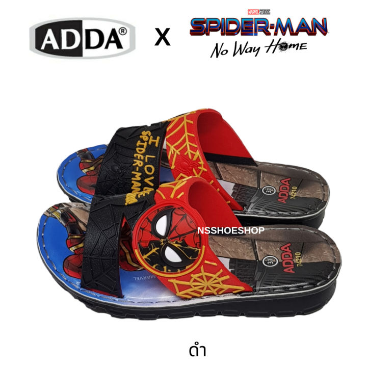 adda-74210-สไปเดอร์แมน-spider-man-รองเท้าแตะเด็กแบบสวม-พื้นพียู