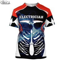 2023 NEW CLOOCL (สต็อกเพียงพอ) Newest Popular Electrician Clothing Men Women 3D Print T-Shirt Casual Harajuku Fashion Streetwear Tops Drop Shippingคุณภาพสูง size:S-5XL