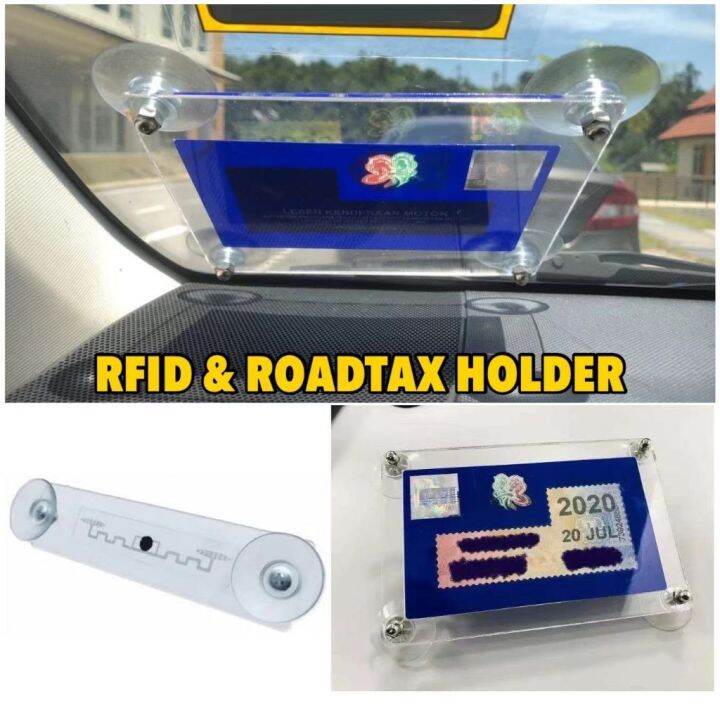 Road Tax Holder Roadtax Sticker RFID Holder Puspakom 4X4 Car Lorry Van