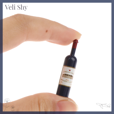 [Veli Shy] บ้านตุ๊กตา1:12แบบขวดไวน์ขนาดเล็กเครื่องใช้สำหรับโต๊ะอาหารที่ใช้ในครัวอุปกรณ์ประดับตกแต่ง