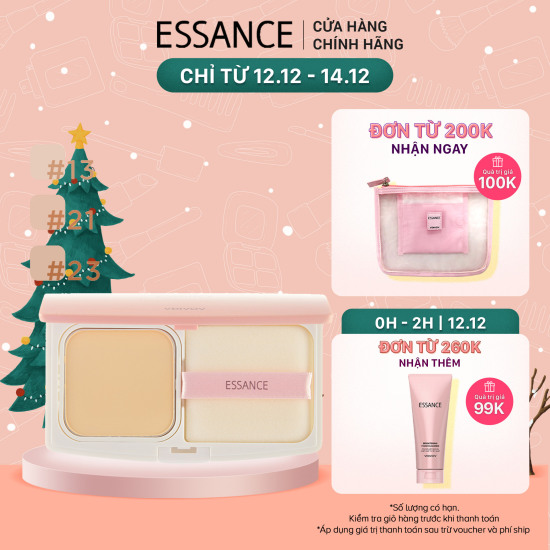 Phấn nền dưỡng trắng siêu mịn essance white fit two way cake spf40 pa++ 7g - ảnh sản phẩm 1