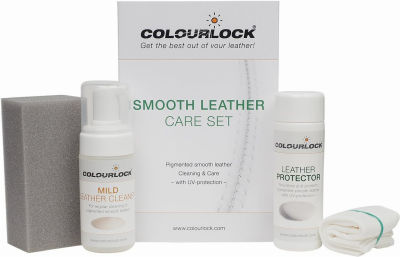 Lederzentrum Gmbh Colourlock Cleaning &amp; Conditioning Kit | Clean, Care and Protect Leather | for car interiors, Furniture, Apparel, Shoes, Bags and Accessories | Mild Cleaner Mild Cleaner Regular