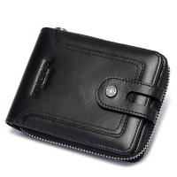 KAVIS Quality Leather Men Women Wallets Long Style ID Credit Card Holder Male Purse Zipper Large Capacity Brand Portomonee Money