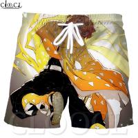 CLOOCL Anime Demon Slayer: Kimetsu No Yaiba Men Shorts 3D Print Casual Shorts