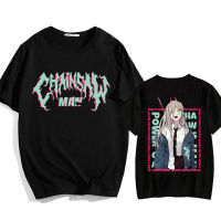 Chainsaw Man Harajuku Casual Anime เสื้อยืดพิมพ์กราฟิกมังกะเสื้อยืดผ้าฝ้าย100 ผู้ชายผู้หญิง Tee-เสื้อแขนสั้นขนาดใหญ่ T เสื้อ