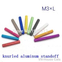【hot】۞▦ 10pcs M3x5/6/8/10/15/20/25/30/35/37/40/45/50 colourful knurled aluminum standoff spacer Fastener for Multirotors
