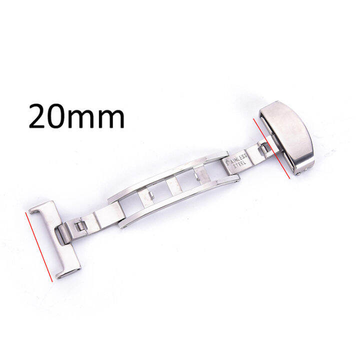 Graceful 18 20 22mm Stainless Steel Butterfly Deployment Clasp Buckle