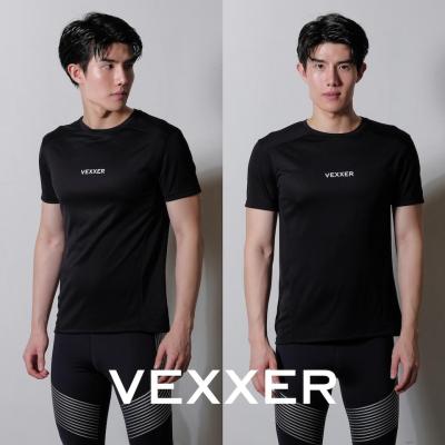 Vexxer Running Shirt M01 - สีดำ เสื้อกีฬา แขนสั้น เสื้อยืด เสื้อวิ่ง ออกกำลังกาย